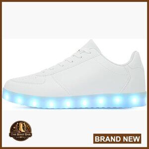 LED Light Up Sneakers, USB Charging, 7 Colors, Unisex Athletic Shoes